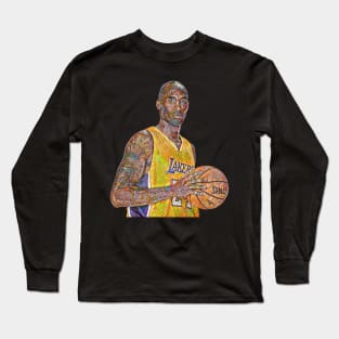 Lakers  Legend 24 Colorful Mossaic Long Sleeve T-Shirt